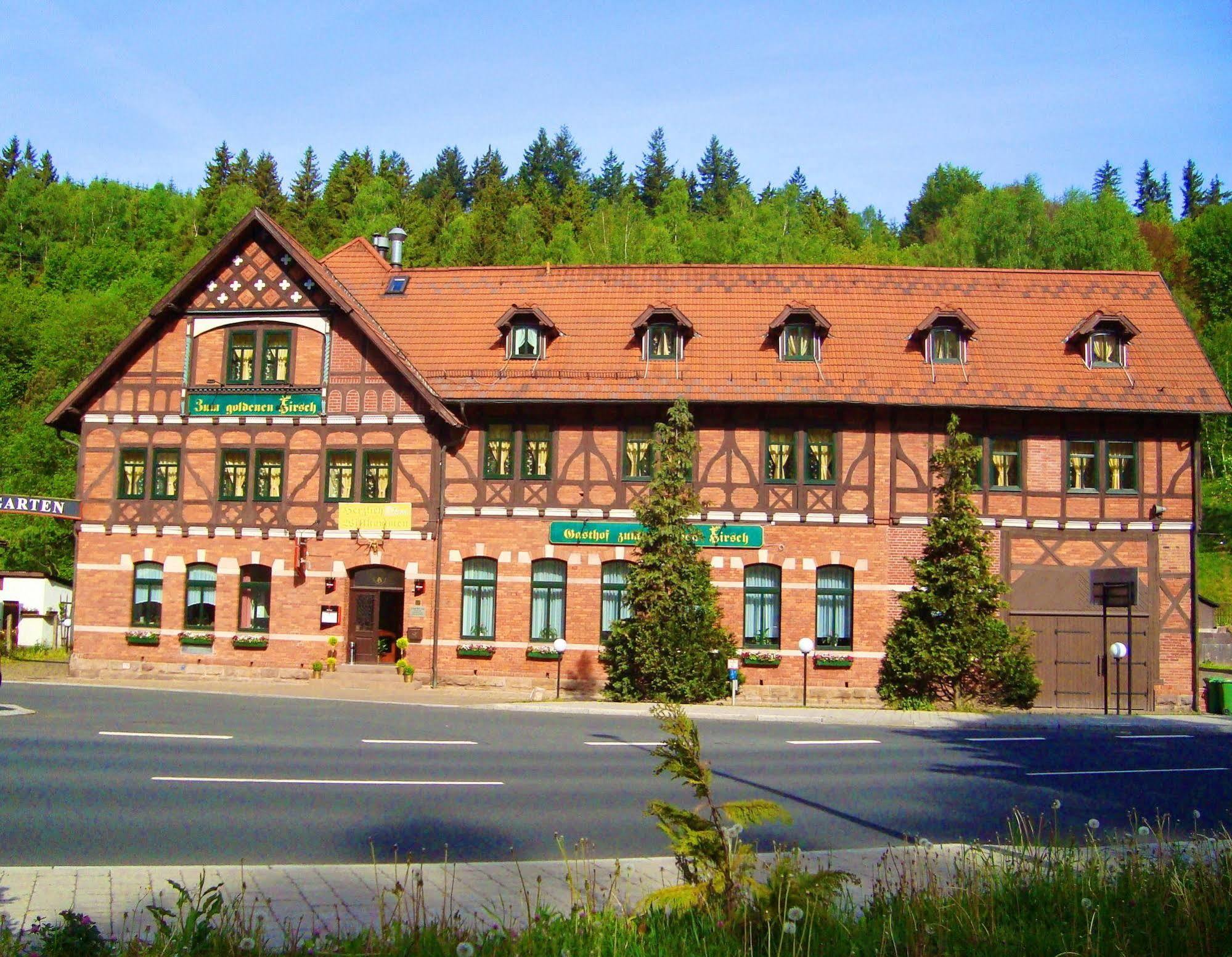 Hotel Zum Goldenen Hirsch Sankt Kilian Exteriér fotografie